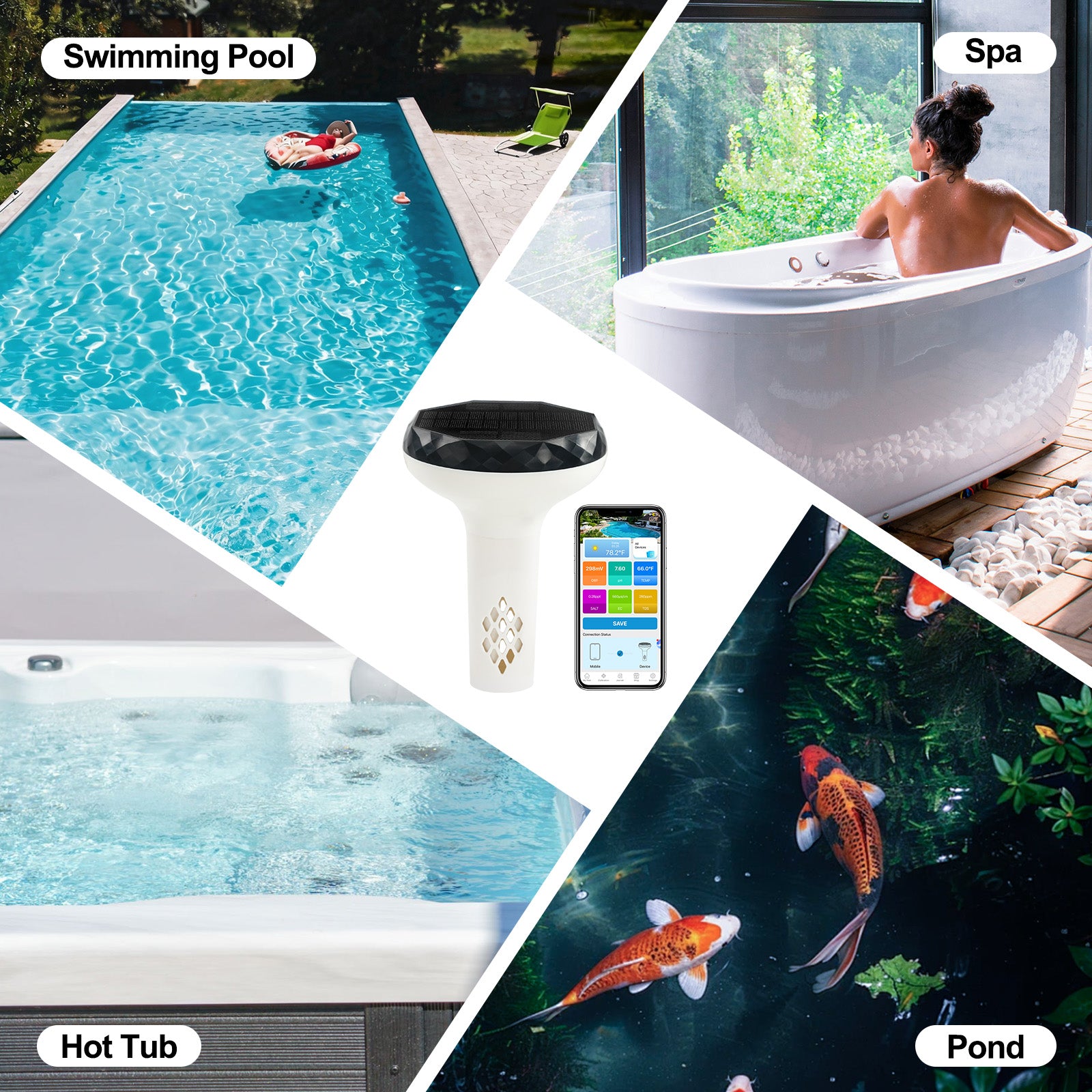 Solar 6 in 1 Samrt Pool Water Monitor